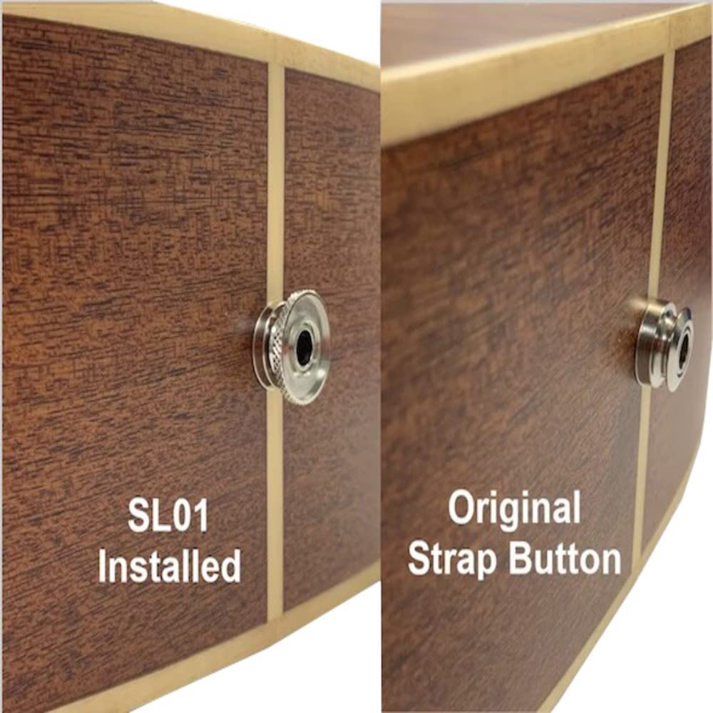 Journey Instruments Endpin Jack Strap Button Lock - SL01 Acoustic Guitar Strap Button Lock Secure Attachment, Compatible with Jo